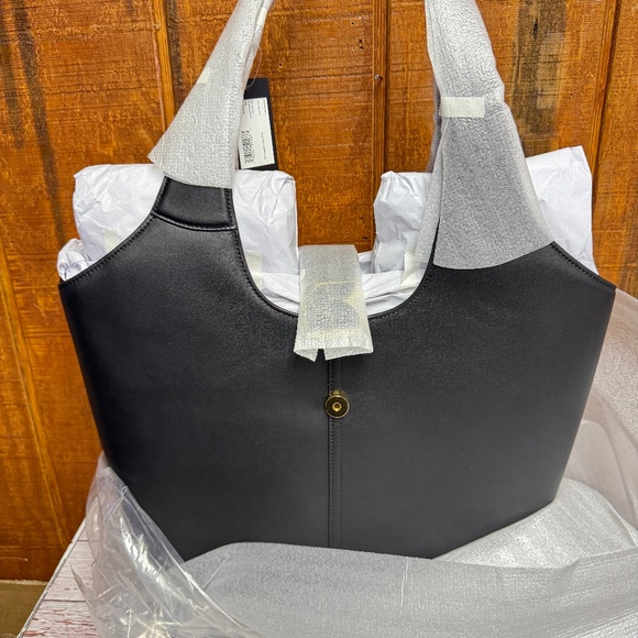 Kate Spade Dakota Large Smooth Napa Leather Tote - Black - Picture 7 of 8